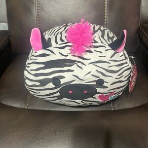 Squishmallows Zebra Plush with Pink Highlights